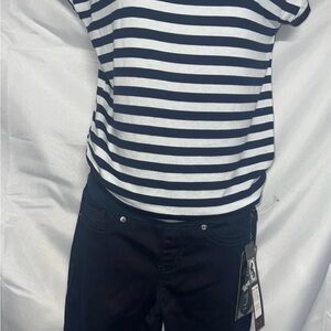 Striped Blue white maternity set